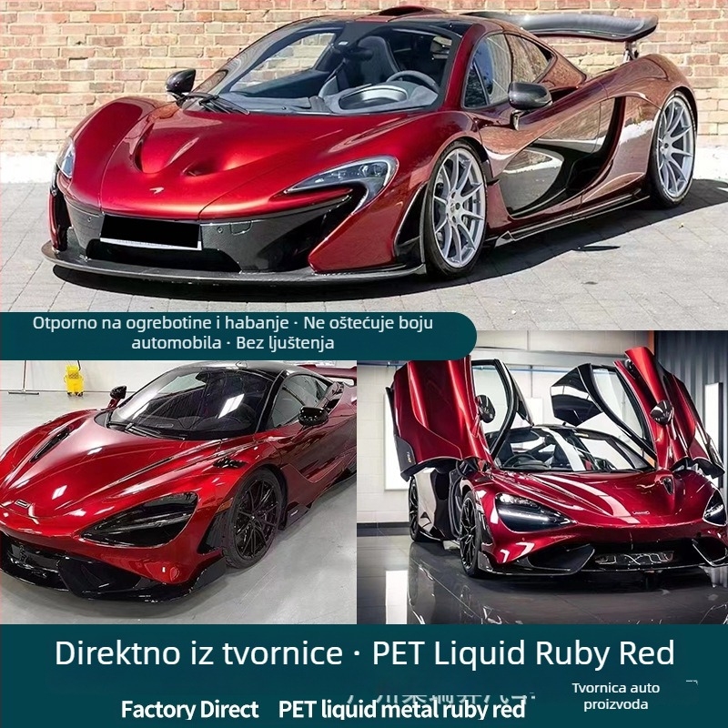 Film promjene boje automobila – PET materijal, širina 1,52 m, debljina 0,12–0,16 mm, cijeli automobil, prilagodljiva obrada