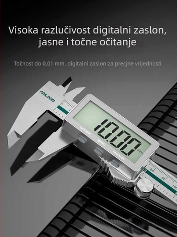 Digitalni mjerni alat od nehrđajućeg čelika za mjerenje dubine, visoka preciznost