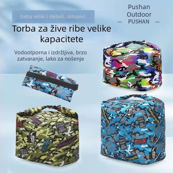 Torba za ribolov na rijeci Pursun Outdoor | Najlon, Vodootporna, Velik kapacitet, Ručna drška