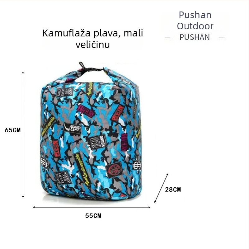 Torba za ribolov na rijeci Pursun Outdoor | Najlon, Vodootporna, Velik kapacitet, Ručna drška