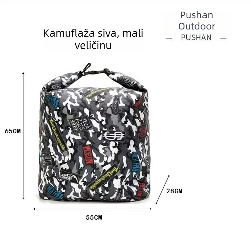 Torba za ribolov na rijeci Pursun Outdoor | Najlon, Vodootporna, Velik kapacitet, Ručna drška