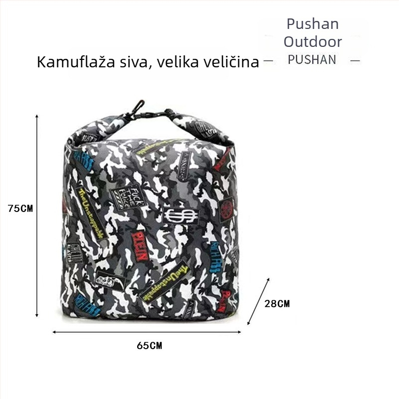 Torba za ribolov na rijeci Pursun Outdoor | Najlon, Vodootporna, Velik kapacitet, Ručna drška