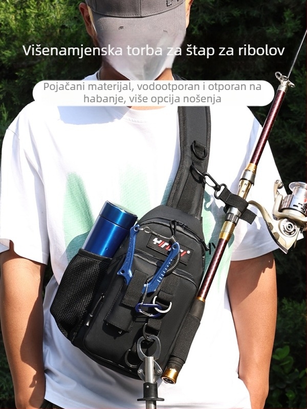 Torba za morski ribolov – PVC, vodonepropusna, pohrana štapova i najlona, držač role