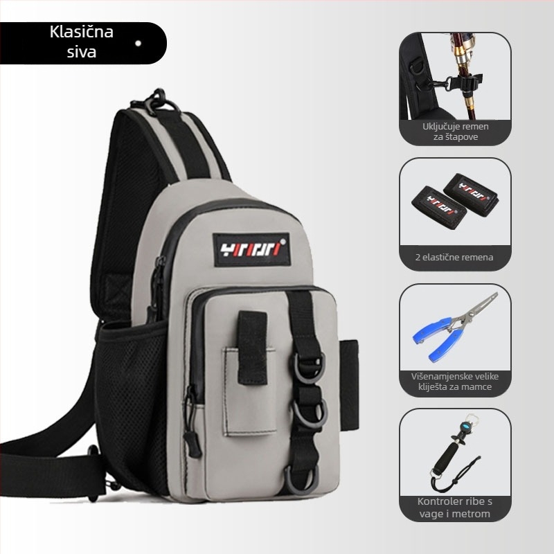 Torba za morski ribolov – PVC, vodonepropusna, pohrana štapova i najlona, držač role