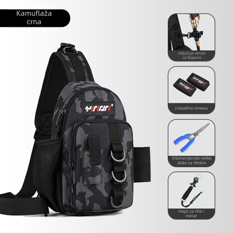 Torba za morski ribolov – PVC, vodonepropusna, pohrana štapova i najlona, držač role