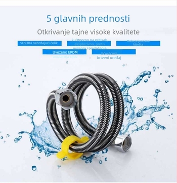 Slavina od bakra za kuhinju i kupaonicu, s jednim otvorom, okretna, topla i hladna voda, električno grijanje vode, keramički disk ventila