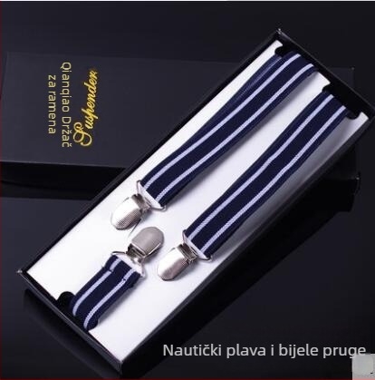 Elastične trake za hlače s tri klipse, unisex, podesiva duljina, jaka elastičnost