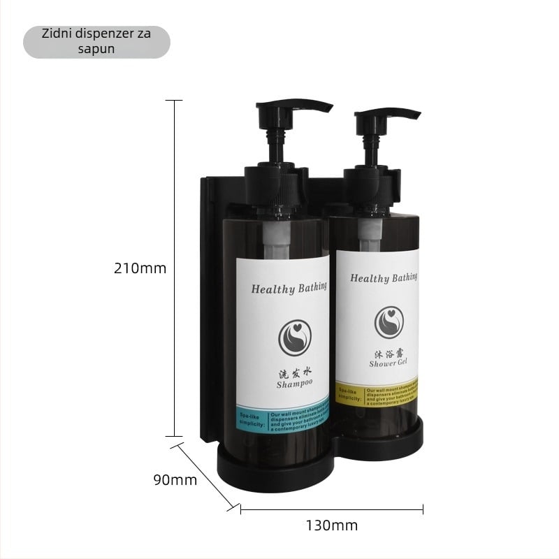 Dozator geela za tuširanje – Ručno pritiskanje, ABS, Kalup, Moderni minimalizam, 0.3 kg (Materijal: ABS; Funkcija: Ručno pritiskanje; Obrada: Kalup; Stil: Moderan minimalizam; Težina: 0.3 kg)