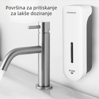 Mai Kexin Plastični zidni dozator sapuna s pumpom, za gel za tuširanje i kuhinjski deterdžent