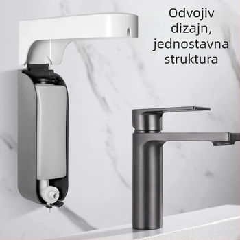 Mai Kexin Plastični zidni dozator sapuna s pumpom, za gel za tuširanje i kuhinjski deterdžent