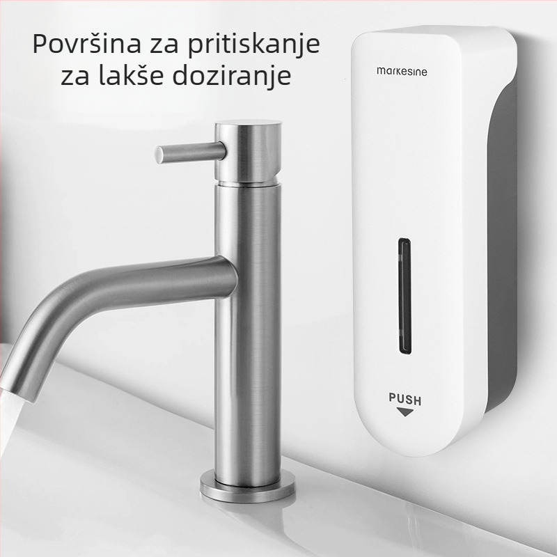 Mai Kexin Plastični zidni dozator sapuna s pumpom, za gel za tuširanje i kuhinjski deterdžent