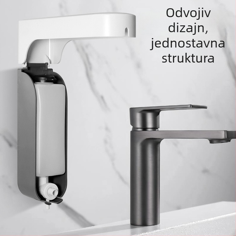 Mai Kexin Plastični zidni dozator sapuna s pumpom, za gel za tuširanje i kuhinjski deterdžent