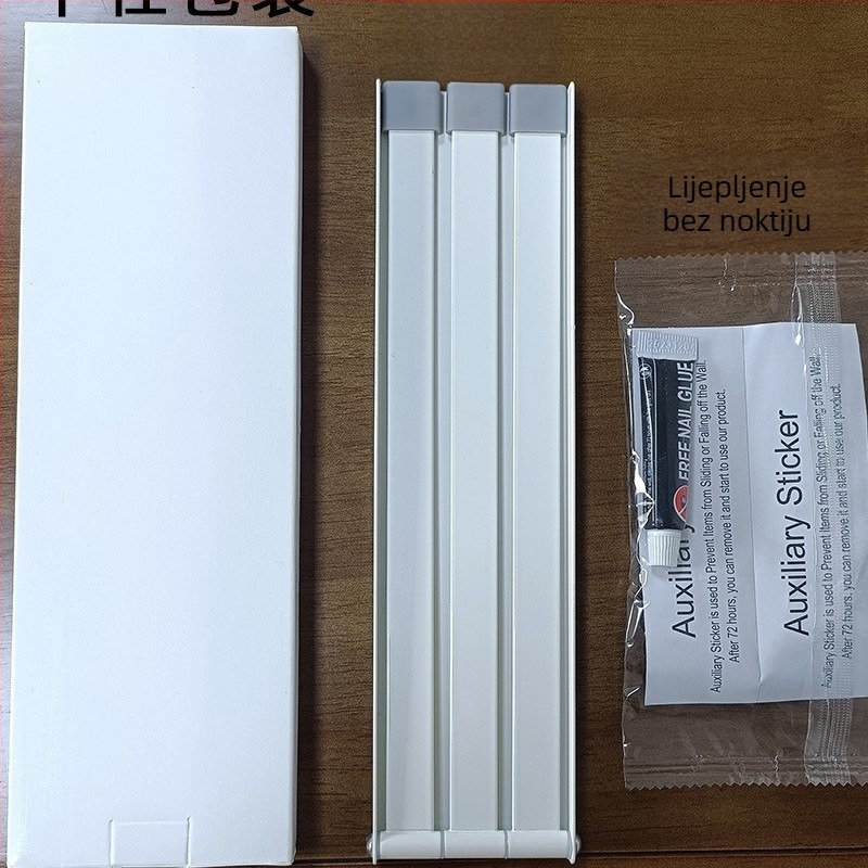 3-slojni rotirajući držač za ručnike s magnetskim privlačenjem, bez bušenja, od karbonskog čelika, nosivost 5 kg, završna obrada sprej plastika