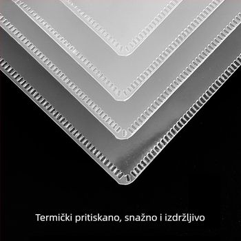 Prozirna PP vrećica za dokumente sa zatvaračem, vodootporna za dokumente o nekretninama