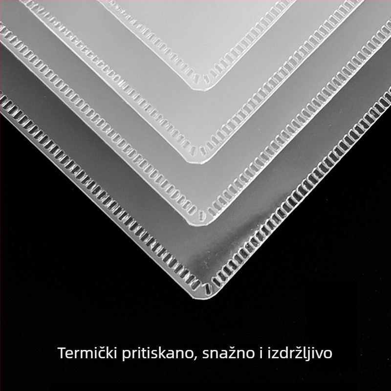Prozirna PP vrećica za dokumente sa zatvaračem, vodootporna za dokumente o nekretninama
