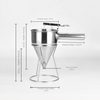 Takoyaki alat s nosačem, nehrđajući čelik, marka Xiao Zhang, moguć ispis logotipa, nepravilnog dizajna