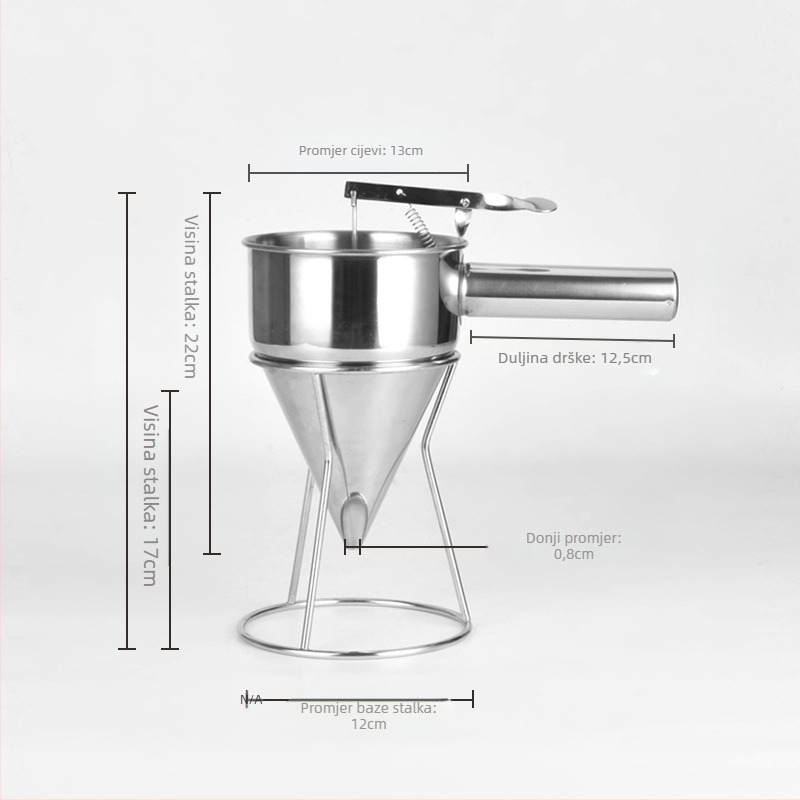 Takoyaki alat s nosačem, nehrđajući čelik, marka Xiao Zhang, moguć ispis logotipa, nepravilnog dizajna