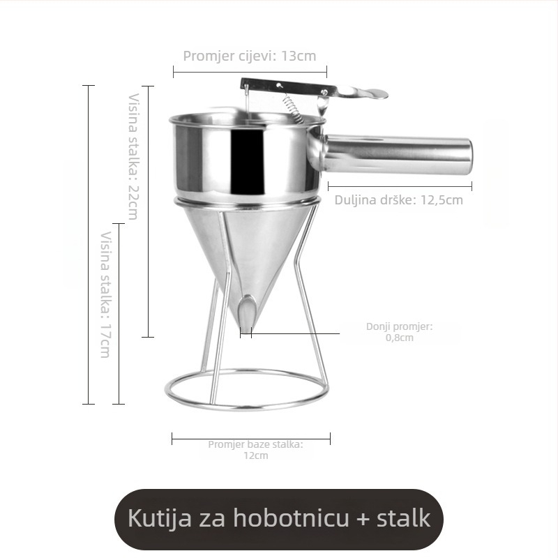 Takoyaki alat s nosačem, nehrđajući čelik, marka Xiao Zhang, moguć ispis logotipa, nepravilnog dizajna