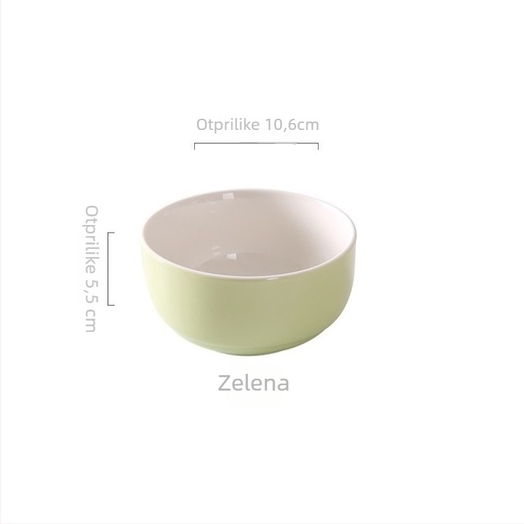 Yehua porculanska zdjela – mikrovalna sigurnost, okruglog oblika, glazirana površina, jednostavan stil (Mikrovalna sigurnost, Okrugli oblik, Glazirana površina, Jednostavan stil)