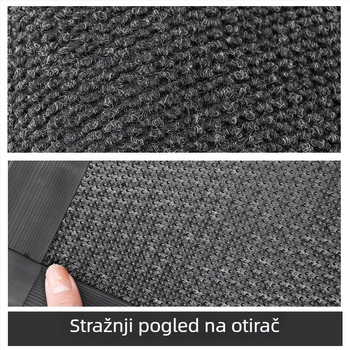 Ulazna prostirka s prilagođenim logom, protuklizna, upija vlagu, pravokutnog oblika