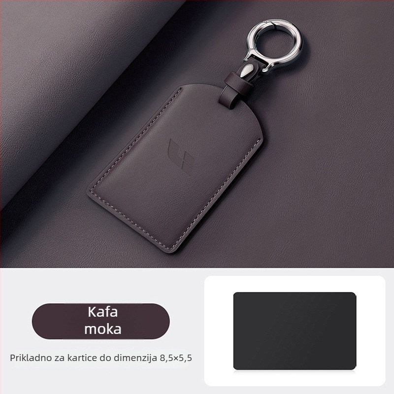 PU kućište bez marke za karticu-ključ – Univerzalna kompatibilnost, Minimalistički stil, Prilagodljivo