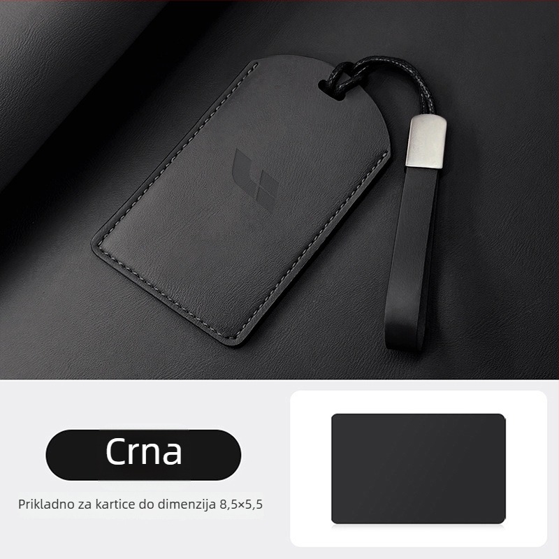 PU kućište bez marke za karticu-ključ – Univerzalna kompatibilnost, Minimalistički stil, Prilagodljivo