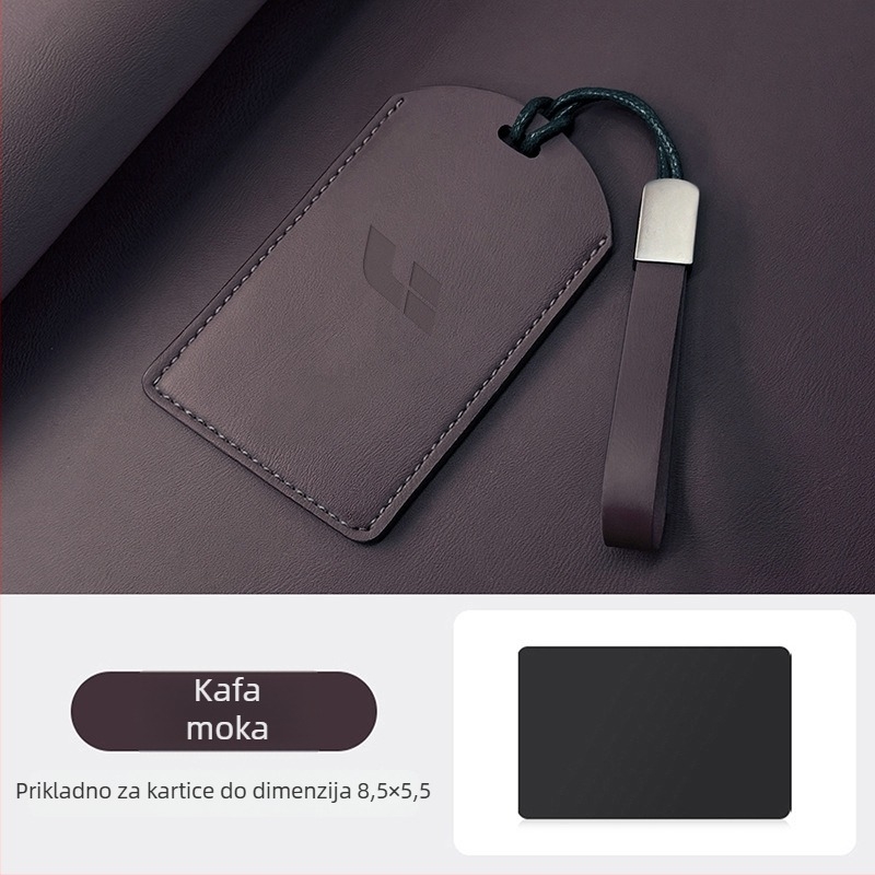 PU kućište bez marke za karticu-ključ – Univerzalna kompatibilnost, Minimalistički stil, Prilagodljivo