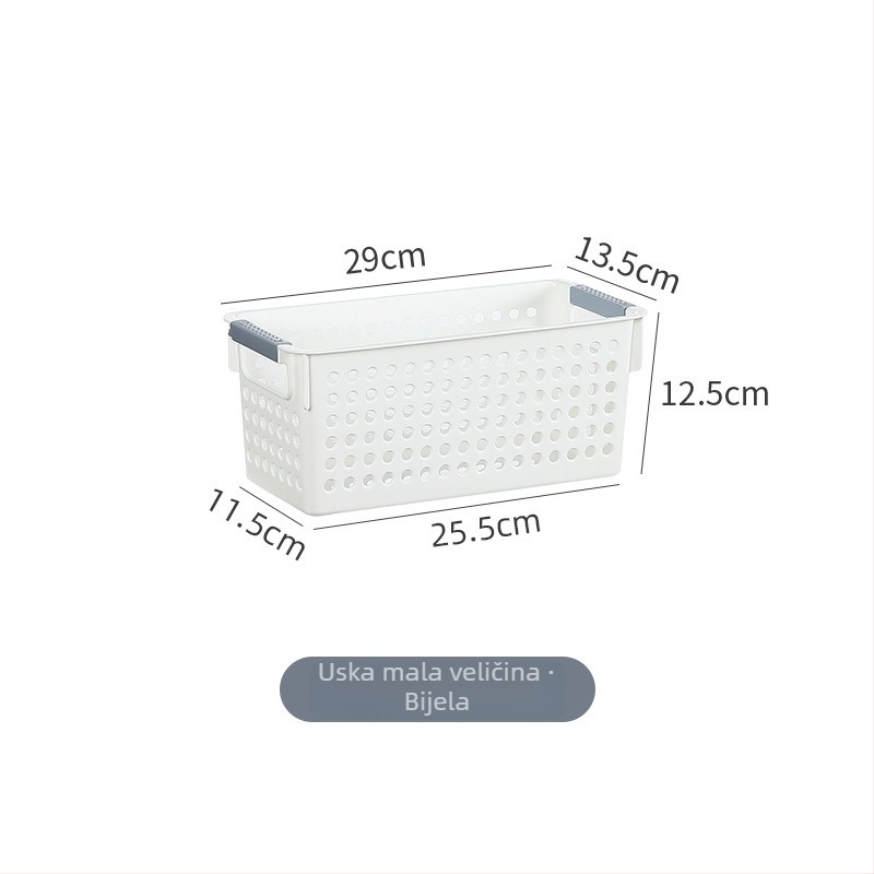 Plastična stolna košarica za pohranu s pletenim dizajnom, japanski stil, model LD6070-6073, za voće, povrće i grickalice