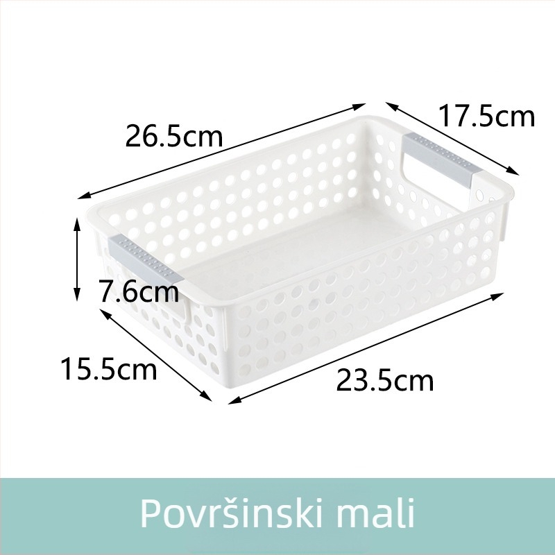 Plastična stolna košarica za pohranu s pletenim dizajnom, japanski stil, model LD6070-6073, za voće, povrće i grickalice
