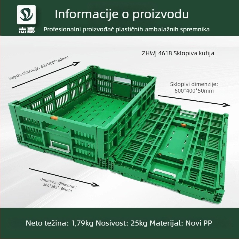 Plastični sklopivi koš za voće i povrće – materijal: plastika; model: koš za pohranu voća; primjena: voće, povrće, ostalo; kategorija: koš za voće i povrće; stil: moderni minimalistički