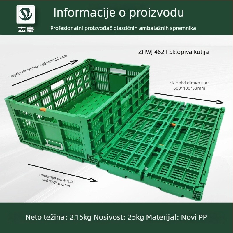 Plastični sklopivi koš za voće i povrće – materijal: plastika; model: koš za pohranu voća; primjena: voće, povrće, ostalo; kategorija: koš za voće i povrće; stil: moderni minimalistički