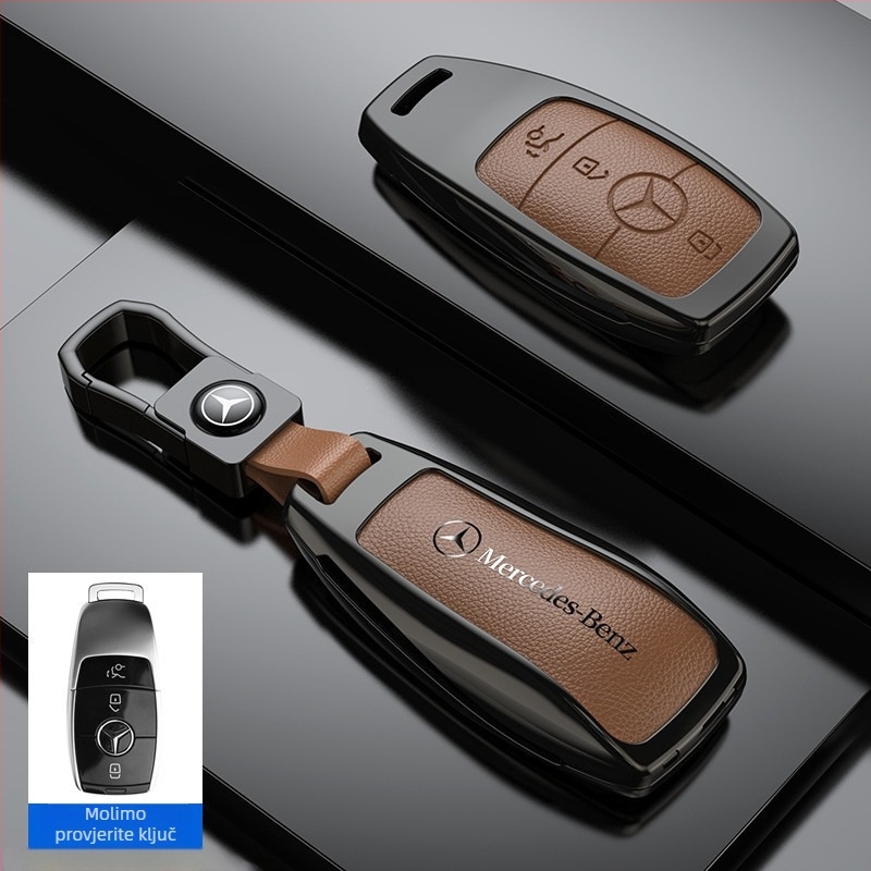 Set zaštite ključa za Mercedes-Benz C260L, E300L, C-klasa, GLB, GLC, A-klasa, GLE, S-klasa, GLS, E350 — cinkova legura, Bosgao, SKU xx88#629785028888, moderan stil