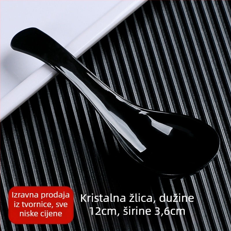 Jednokratne plastične žlice za Bibimbap, pakiranje 100 kom, za dostavu, nisu sigurne za mikrovalnu