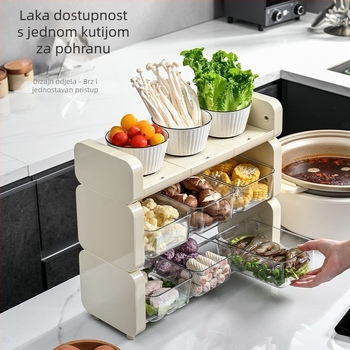 Stolni okretni organizator za voće i užine | plastika | marka With Lemon | šifra proizvoda YN-5950 | moderan stil