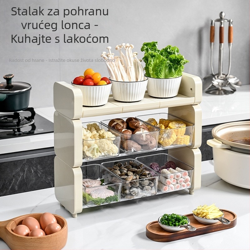 Stolni okretni organizator za voće i užine | plastika | marka With Lemon | šifra proizvoda YN-5950 | moderan stil