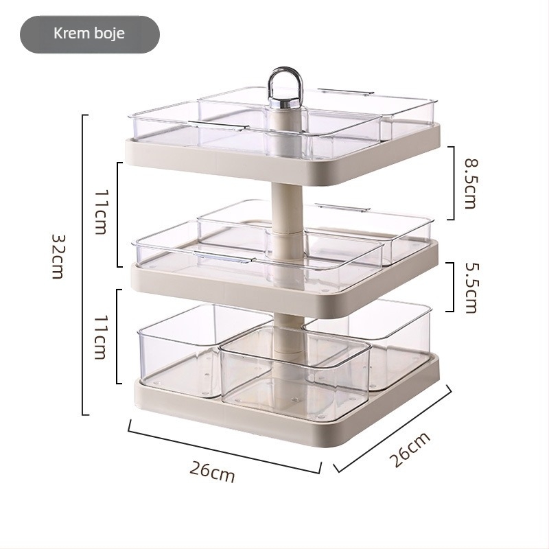 Stolni okretni organizator za voće i užine | plastika | marka With Lemon | šifra proizvoda YN-5950 | moderan stil