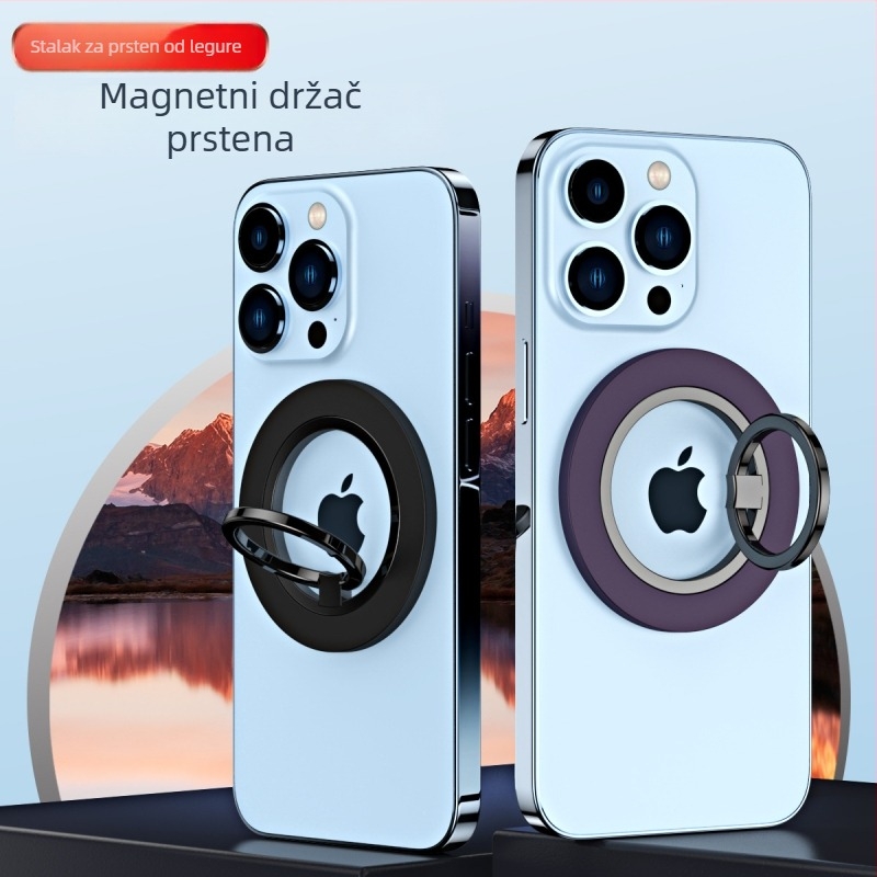 MagSafe držač za telefon s prstenom – metalni stolni držač, ultra-tanki, univerzalni