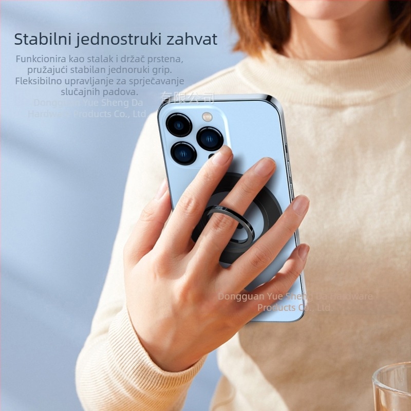 MagSafe držač za telefon s prstenom – metalni stolni držač, ultra-tanki, univerzalni