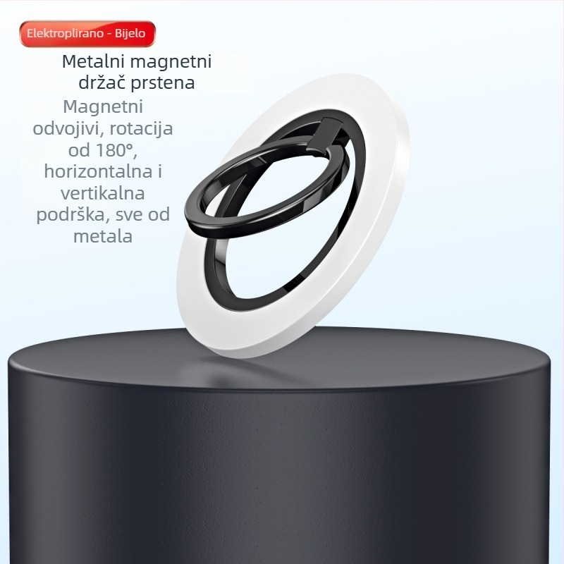 MagSafe držač za telefon s prstenom – metalni stolni držač, ultra-tanki, univerzalni