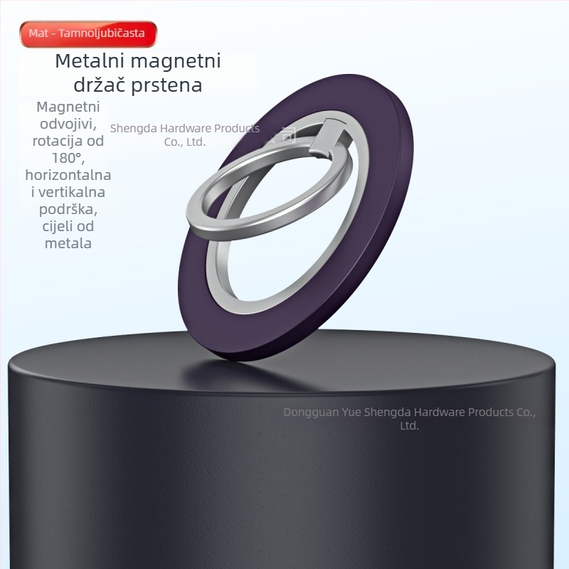 MagSafe držač za telefon s prstenom – metalni stolni držač, ultra-tanki, univerzalni
