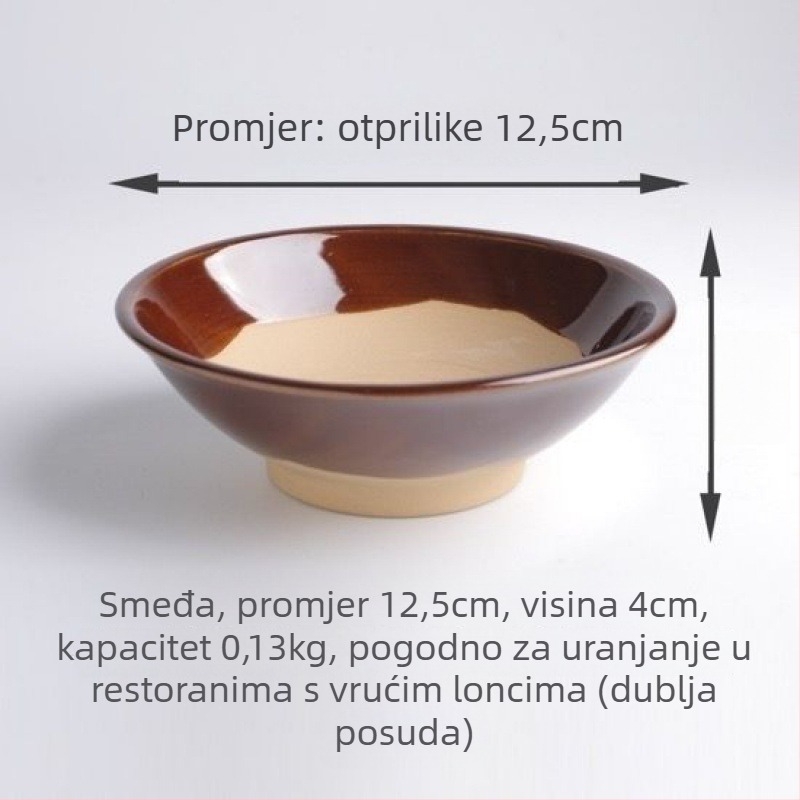 Vintage keramička zdjela za paru i kuhanje mesa, novi kineski stil, pogodna kao poklon, mikrovalna pećnica nije dostupna