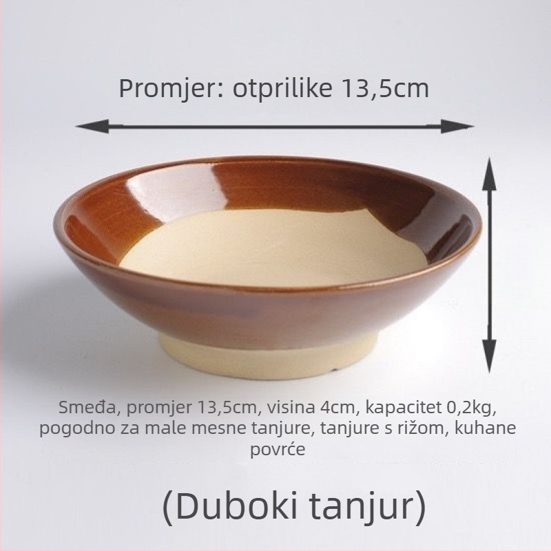 Vintage keramička zdjela za paru i kuhanje mesa, novi kineski stil, pogodna kao poklon, mikrovalna pećnica nije dostupna