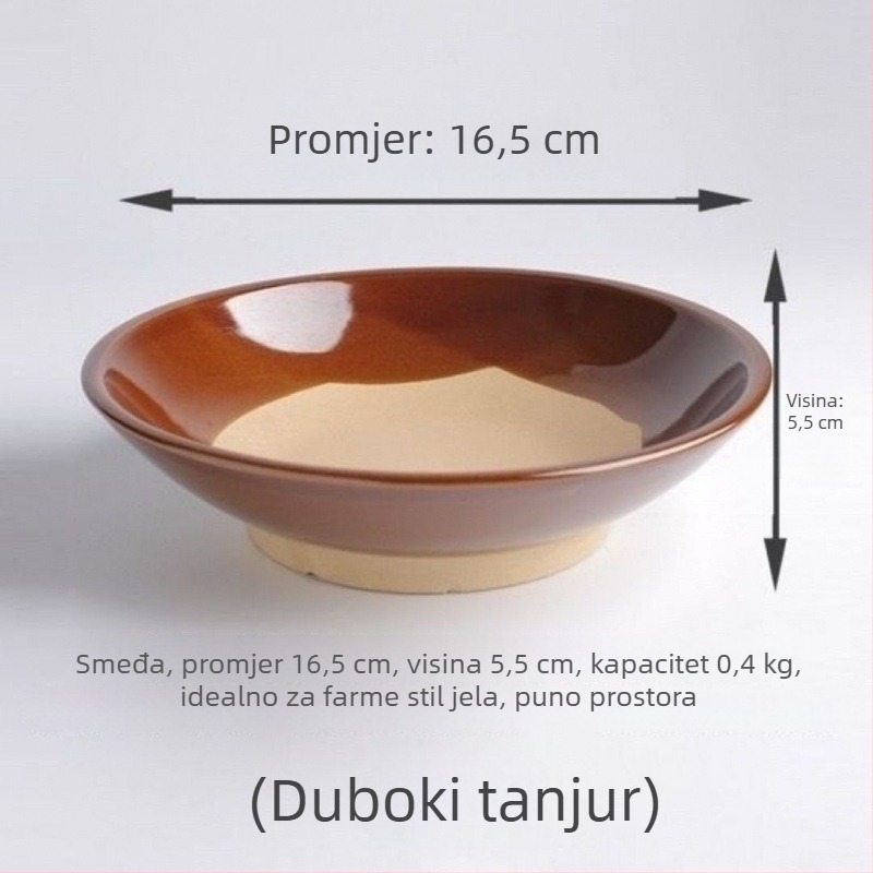 Vintage keramička zdjela za paru i kuhanje mesa, novi kineski stil, pogodna kao poklon, mikrovalna pećnica nije dostupna