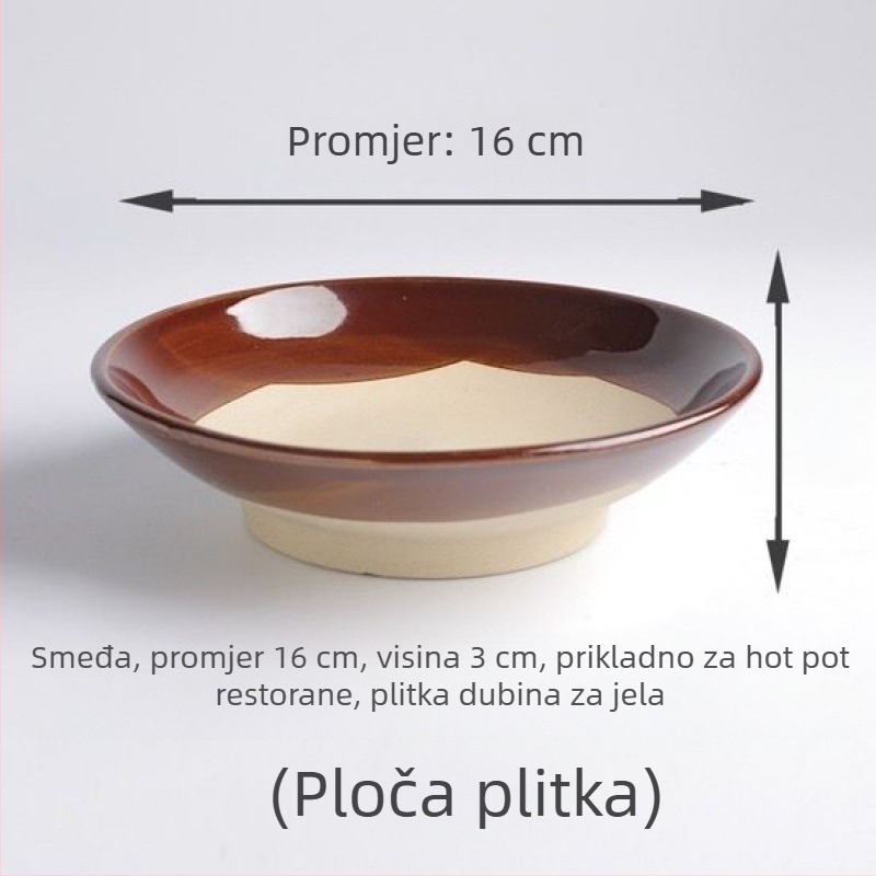 Vintage keramička zdjela za paru i kuhanje mesa, novi kineski stil, pogodna kao poklon, mikrovalna pećnica nije dostupna