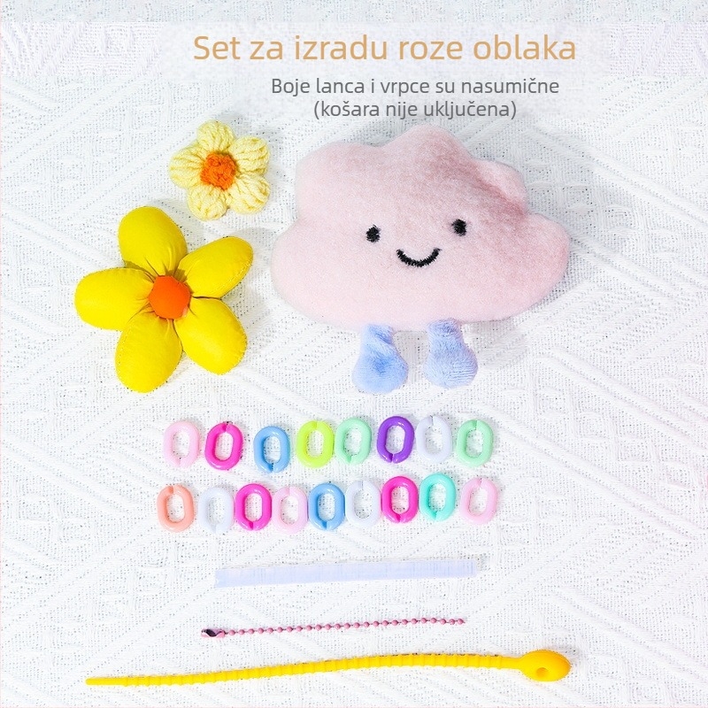 DIY set za pletenu Tote torbu od slame — stil putovanja i odmora za svakodnevnu uporabu (slama; stil putovanja i odmora; svakodnevna uporaba; jesen 2024)
