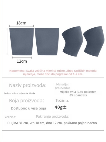 Zaštita koljena za vožnju biciklom, poliester vlakno, univerzalna primjena, lagana, ispod 100 g