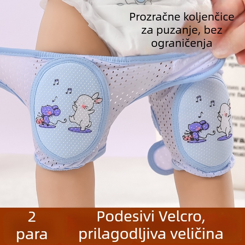 Dječje koljenice – protuklizne, prozračne, za puzanje i učenje hodanja; Značka Meet mian tong dou; Djeca; Proljeće 2023; Na skladištu