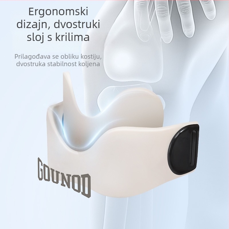 Silikonni Pojas Patelle Koljena – Profesionalna Zaštita Koljena za Trčanje i Kuglačke Sportove (Zaštita Koljena, Silikon, Poliester)
