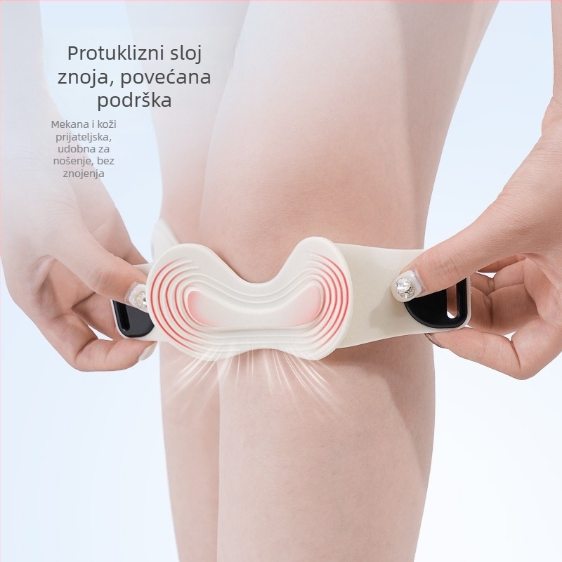 Silikonni Pojas Patelle Koljena – Profesionalna Zaštita Koljena za Trčanje i Kuglačke Sportove (Zaštita Koljena, Silikon, Poliester)