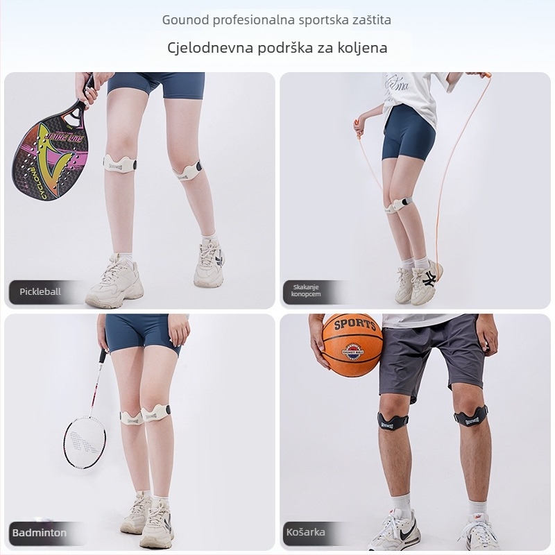Silikonni Pojas Patelle Koljena – Profesionalna Zaštita Koljena za Trčanje i Kuglačke Sportove (Zaštita Koljena, Silikon, Poliester)
